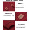 imageCOOFANDY Mens Hooded Sweatshirt Casual Long Sleeve Drawstring Waffle Knit Pullover HoodiesRed