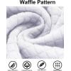 imageCOOFANDY Mens Hooded Sweatshirt Casual Long Sleeve Drawstring Waffle Knit Pullover HoodiesWhite