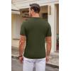 imageCOOFANDY Mens Knit Polo Shirts Casual Short Sleeve Button Down Polo Shirt Classic Golf ShirtsArmy Green