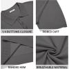 imageCOOFANDY Mens Knit Polo Shirts Casual Short Sleeve Button Down Polo Shirt Classic Golf ShirtsDark Grey