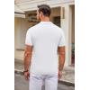 imageCOOFANDY Mens Knit Polo Shirts Casual Short Sleeve Button Down Polo Shirt Classic Golf ShirtsWhite