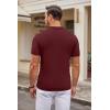 imageCOOFANDY Mens Knit Polo Shirts Casual Short Sleeve Button Down Polo Shirt Classic Golf ShirtsWine Red