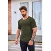 imageCOOFANDY Mens Muscle TShirt Pleated Raglan Sleeve Bodybuilding Gym Tee Short Sleeve Fashion Workout Shirts Hipster ShirtArmy Green