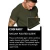imageCOOFANDY Mens Muscle TShirt Pleated Raglan Sleeve Bodybuilding Gym Tee Short Sleeve Fashion Workout Shirts Hipster ShirtArmy Green
