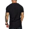 imageCOOFANDY Mens Muscle TShirt Pleated Raglan Sleeve Bodybuilding Gym Tee Short Sleeve Fashion Workout Shirts Hipster ShirtBlack
