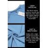 imageCOOFANDY Mens Muscle TShirt Pleated Raglan Sleeve Bodybuilding Gym Tee Short Sleeve Fashion Workout Shirts Hipster ShirtClear Blue