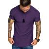 imageCOOFANDY Mens Muscle TShirt Pleated Raglan Sleeve Bodybuilding Gym Tee Short Sleeve Fashion Workout Shirts Hipster ShirtDark Purple