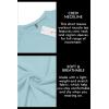 imageCOOFANDY Mens Muscle TShirt Pleated Raglan Sleeve Bodybuilding Gym Tee Short Sleeve Fashion Workout Shirts Hipster ShirtLight Blue