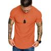 imageCOOFANDY Mens Muscle TShirt Pleated Raglan Sleeve Bodybuilding Gym Tee Short Sleeve Fashion Workout Shirts Hipster ShirtOrange