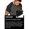 imageCOOFANDY Mens Muscle TShirt Pleated Raglan Sleeve Bodybuilding Gym Tee Short Sleeve Fashion Workout Shirts Hipster ShirtPattern3 Grey  Black
