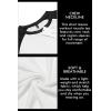 imageCOOFANDY Mens Muscle TShirt Pleated Raglan Sleeve Bodybuilding Gym Tee Short Sleeve Fashion Workout Shirts Hipster ShirtPattern3 White  Black