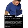 imageCOOFANDY Mens Muscle TShirt Pleated Raglan Sleeve Bodybuilding Gym Tee Short Sleeve Fashion Workout Shirts Hipster ShirtType1  Blue