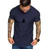 imageCOOFANDY Mens Muscle TShirt Pleated Raglan Sleeve Bodybuilding Gym Tee Short Sleeve Fashion Workout Shirts Hipster ShirtType1  Navy Blue