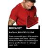 imageCOOFANDY Mens Muscle TShirt Pleated Raglan Sleeve Bodybuilding Gym Tee Short Sleeve Fashion Workout Shirts Hipster ShirtType1  Ponceau