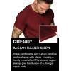 imageCOOFANDY Mens Muscle TShirt Pleated Raglan Sleeve Bodybuilding Gym Tee Short Sleeve Fashion Workout Shirts Hipster ShirtType1  Wine Red
