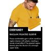 imageCOOFANDY Mens Muscle TShirt Pleated Raglan Sleeve Bodybuilding Gym Tee Short Sleeve Fashion Workout Shirts Hipster ShirtType1  Yellow
