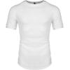 imageCOOFANDY Mens Muscle TShirt Pleated Raglan Sleeve Bodybuilding Gym Tee Short Sleeve Fashion Workout Shirts Hipster ShirtWhite
