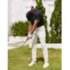 imageCOOFANDY Mens Polo Shirt Golf Quick Dry Performance Short Sleeve Moisture Wicking Athletic Polo Collared Tennis TShirtBlack