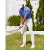 imageCOOFANDY Mens Polo Shirt Golf Quick Dry Performance Short Sleeve Moisture Wicking Athletic Polo Collared Tennis TShirtBlue