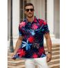 imageCOOFANDY Mens Polo Shirt Golf Quick Dry Performance Short Sleeve Moisture Wicking Athletic Polo Collared Tennis TShirtColorful Tropical Leaves