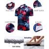 imageCOOFANDY Mens Polo Shirt Golf Quick Dry Performance Short Sleeve Moisture Wicking Athletic Polo Collared Tennis TShirtColorful Tropical Leaves