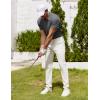 imageCOOFANDY Mens Polo Shirt Golf Quick Dry Performance Short Sleeve Moisture Wicking Athletic Polo Collared Tennis TShirtDark Gray
