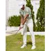 imageCOOFANDY Mens Polo Shirt Golf Quick Dry Performance Short Sleeve Moisture Wicking Athletic Polo Collared Tennis TShirtGreen Palm Leaves