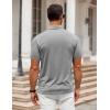 imageCOOFANDY Mens Polo Shirt Golf Quick Dry Performance Short Sleeve Moisture Wicking Athletic Polo Collared Tennis TShirtLight Gray