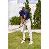 imageCOOFANDY Mens Polo Shirt Golf Quick Dry Performance Short Sleeve Moisture Wicking Athletic Polo Collared Tennis TShirtPure Blue