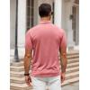 imageCOOFANDY Mens Polo Shirt Golf Quick Dry Performance Short Sleeve Moisture Wicking Athletic Polo Collared Tennis TShirtRed