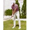 imageCOOFANDY Mens Polo Shirt Golf Quick Dry Performance Short Sleeve Moisture Wicking Athletic Polo Collared Tennis TShirtWine