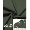 imageCOOFANDY Mens Polo Shirts Short Sleeve Casual Knit Polo Shirt Vintage Golf T Shirts Old Money TopsArmy Green