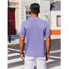 imageCOOFANDY Mens Polo Shirts Short Sleeve Casual Knit Polo Shirt Vintage Golf T Shirts Old Money TopsPurple