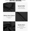 imageCOOFANDY Mens Short Sleeve Wrinkle Free Shirt Casual Button Down Shirt Summer Dress ShirtBlack