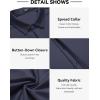 imageCOOFANDY Mens Short Sleeve Wrinkle Free Shirt Casual Button Down Shirt Summer Dress ShirtBlueviolet