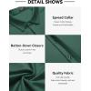 imageCOOFANDY Mens Short Sleeve Wrinkle Free Shirt Casual Button Down Shirt Summer Dress ShirtLake Green