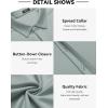 imageCOOFANDY Mens Short Sleeve Wrinkle Free Shirt Casual Button Down Shirt Summer Dress ShirtLight Grey