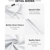 imageCOOFANDY Mens Short Sleeve Wrinkle Free Shirt Casual Button Down Shirt Summer Dress ShirtWhite
