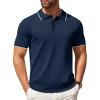 E-navy Blue White Striped