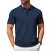 H-navy Blue Ribbing