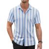 Stripe-light Blue&white