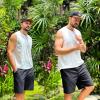 imageCOOFANDY Mens Casual Shorts Linen Flat Front Shorts Elastic Waist Summer Beach ShortsBlack