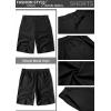 imageCOOFANDY Mens Casual Shorts Linen Flat Front Shorts Elastic Waist Summer Beach ShortsBlack