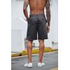 imageCOOFANDY Mens Casual Shorts Linen Flat Front Shorts Elastic Waist Summer Beach ShortsPolka Dot
