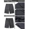 imageCOOFANDY Mens Casual Shorts Linen Flat Front Shorts Elastic Waist Summer Beach ShortsPolka Dot