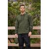 imageCOOFANDY Mens Packable Rain Jacket Lightweight Waterproof Raincoat with Hood Outdoor Rain Gear Travel Hiking CyclingArmy Green