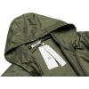 imageCOOFANDY Mens Packable Rain Jacket Lightweight Waterproof Raincoat with Hood Outdoor Rain Gear Travel Hiking CyclingArmy Green