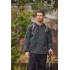 imageCOOFANDY Mens Packable Rain Jacket Lightweight Waterproof Raincoat with Hood Outdoor Rain Gear Travel Hiking CyclingDark Grey