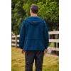 imageCOOFANDY Mens Packable Rain Jacket Lightweight Waterproof Raincoat with Hood Outdoor Rain Gear Travel Hiking CyclingNavy Blue