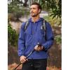 imageCOOFANDY Mens Packable Rain Jacket Lightweight Waterproof Raincoat with Hood Outdoor Rain Gear Travel Hiking CyclingRoyal Blue
